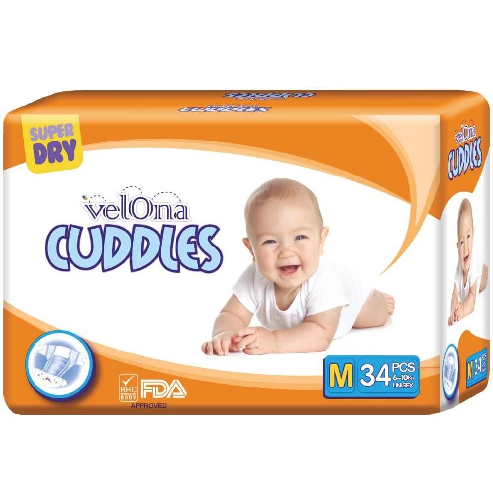 BABY DIAPER - 34 PCS - JUMBO - M